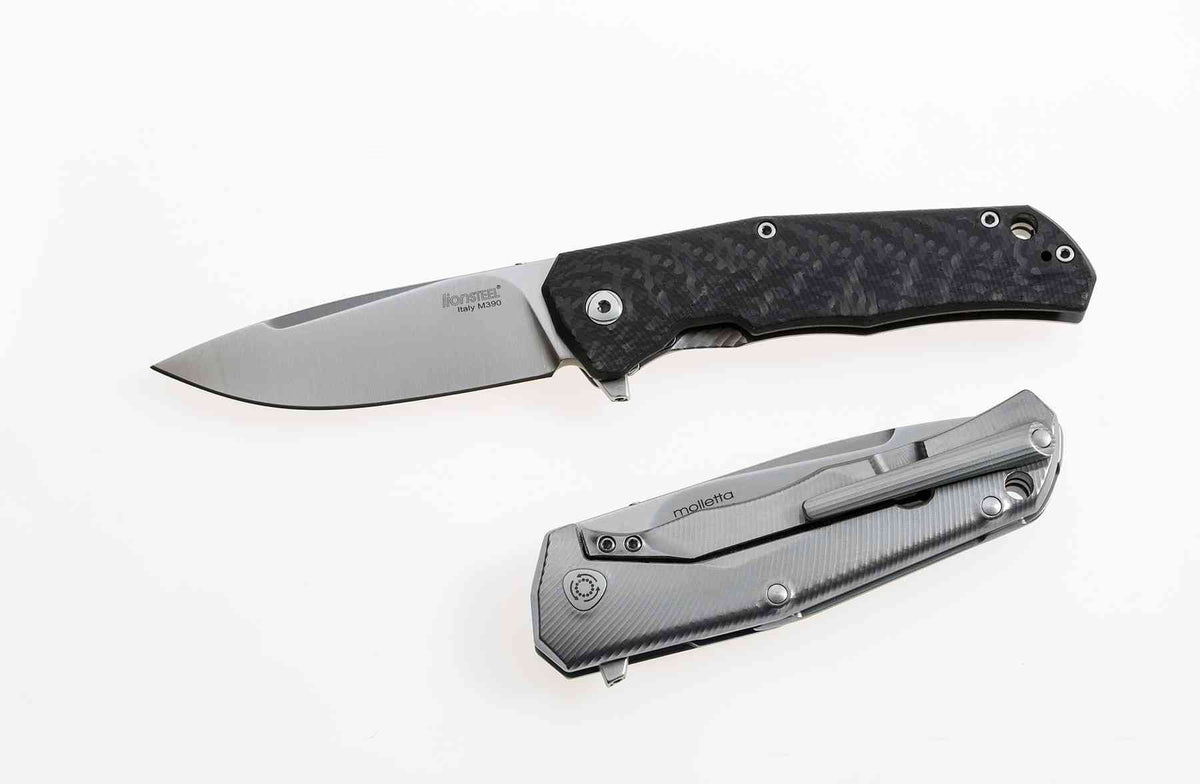 LionSteel T.R.E. FC, couteau pliant M390 et fibre de carbone