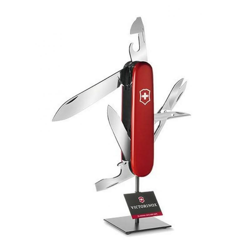 Couteau suisse géant Victorinox automate de vitrine motorisé animé sur socle Coutellerie Marcin
