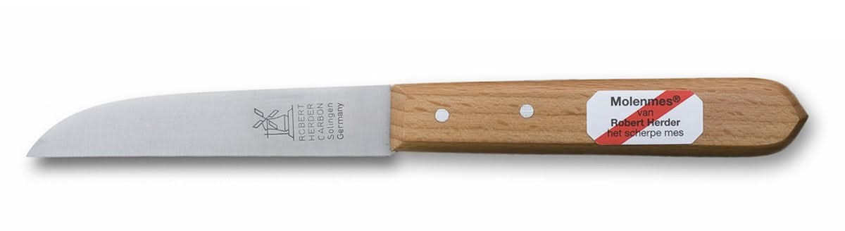 Robert Herder Couteau Moulin acier Ord. ( Carbone ) Manche Hêtre -