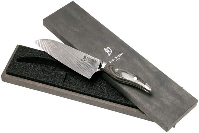 KAI Shun Nagare Black NDC-0702S, couteau santoku à lame de 18 cm
