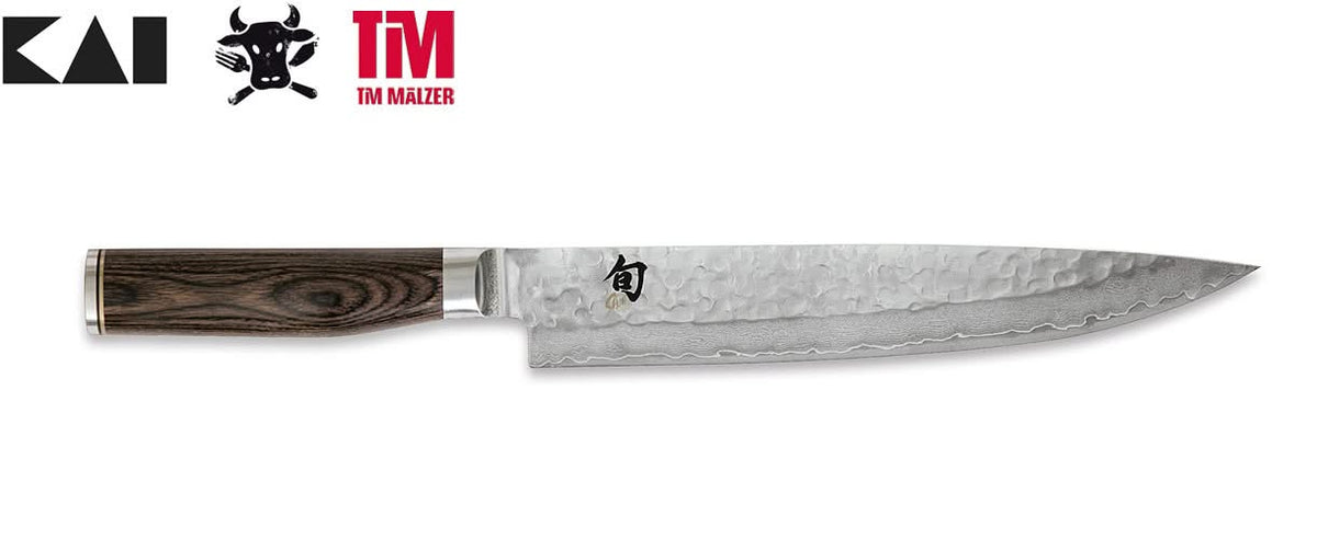 Couteau a trancher KAI Shun Premier Tim Malzer TDM-1704 lame damas 24 cm Coutellerie Marcin