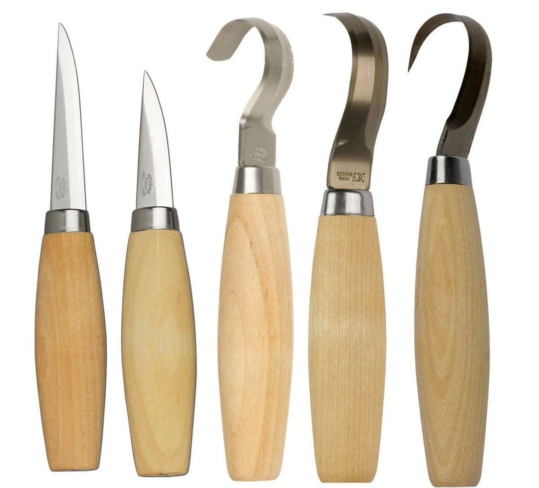 Mora Set Erik Frost Bois Pack 5 x Carving 106 120 162 163 164 ( Droitier ) - 