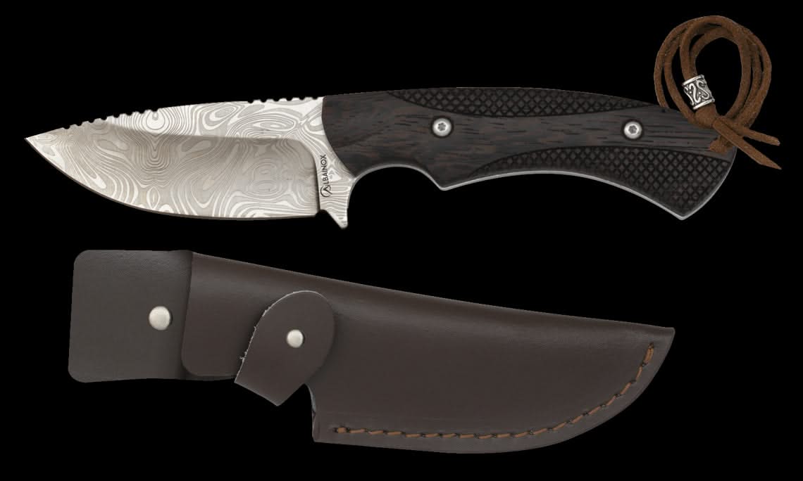Albainox 32613 – couteau de chasse 3Cr13MoV, manche wengé