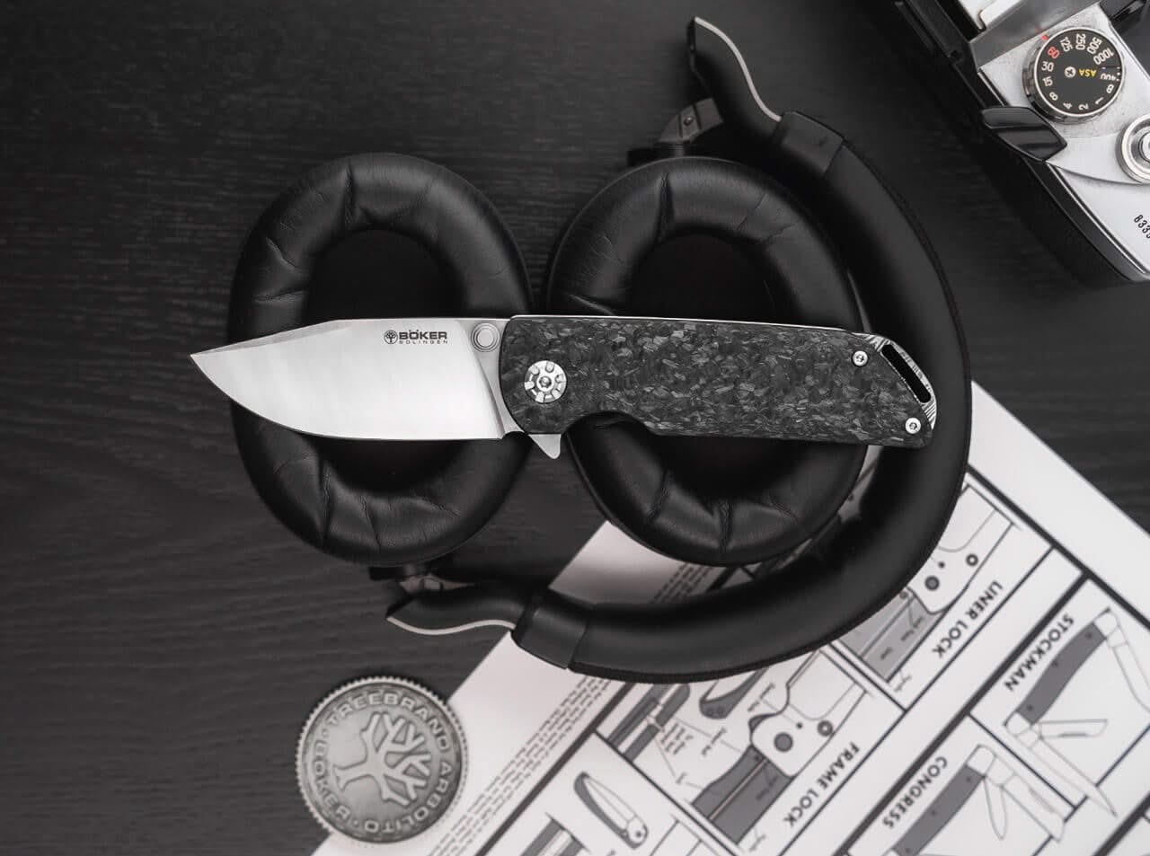 Böker BO110665 Couteau de poche Sherman EDC - 