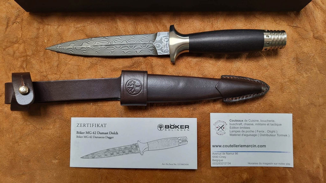 Boker 121506DAM MG-42 Damast Dagger - 