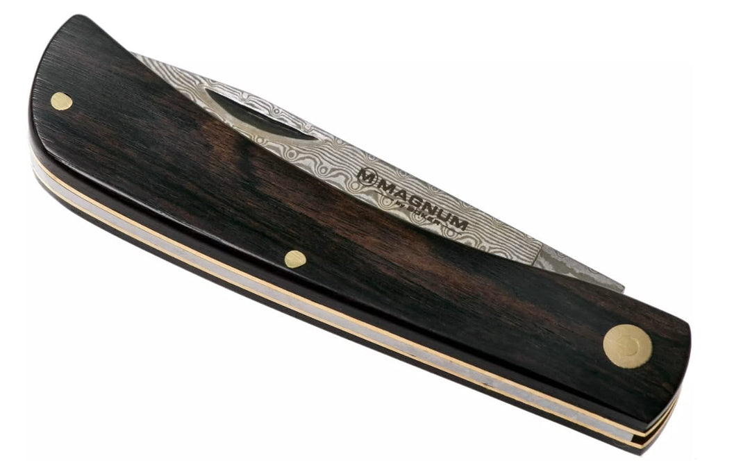 Böker Magnum 01RY140DAM Couteau de gentleman Ebony Rangebuster Damascus - 