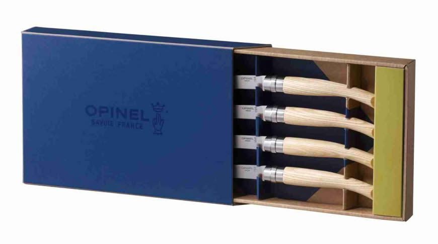 Opinel Coffret Table Chic en frêne – 4 couteaux de table – Coutellerie Marcin
