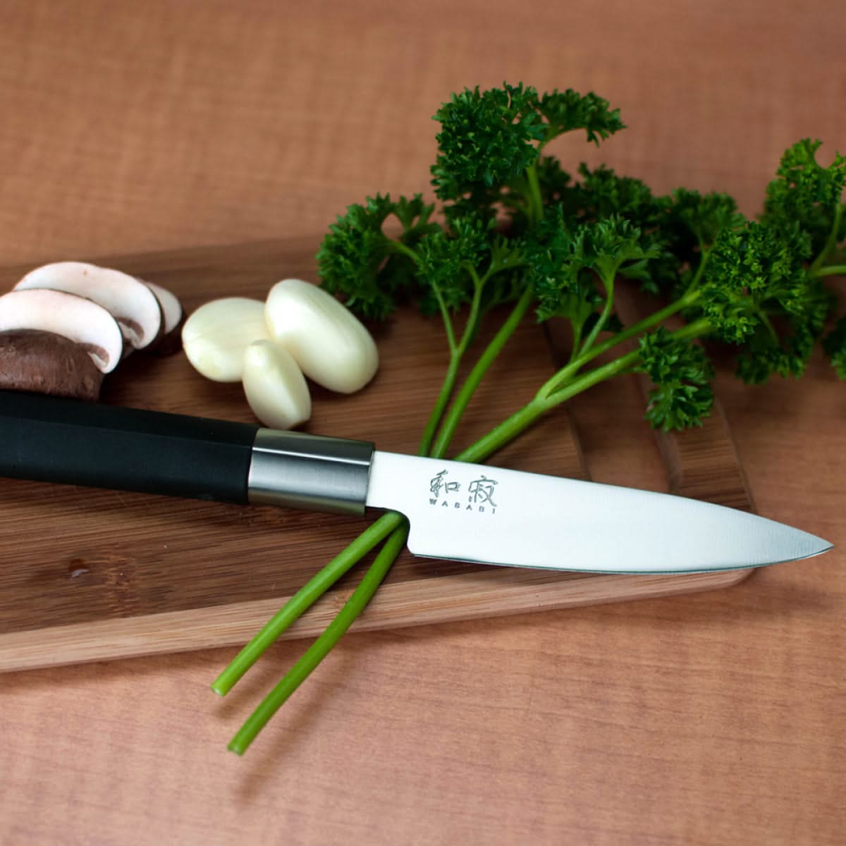 Couteau d’office KAI Wasabi Black 6710P, lame de 10 cm