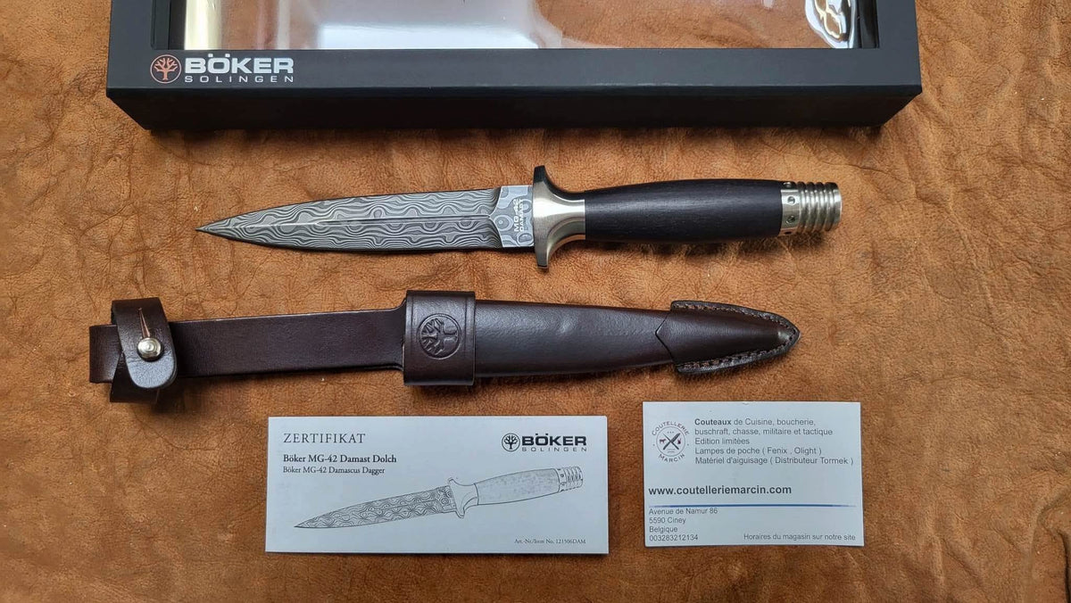 Boker 121506DAM MG-42 Damast Dagger - 