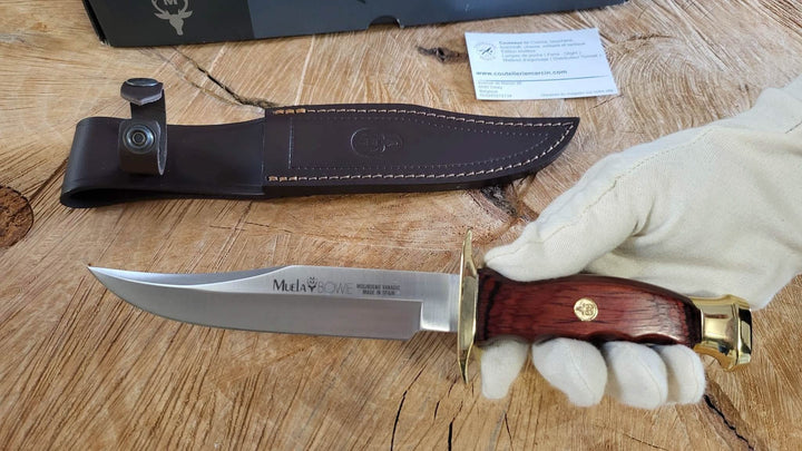 Muela BW16 Couteau de chasse Lame Bowie de 16 cm avec garde -