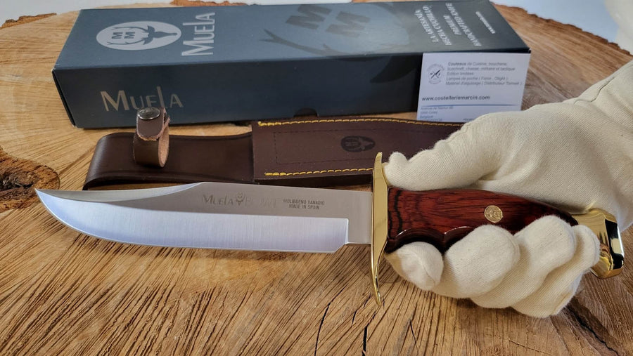 Muela BW18 Couteau de chasse Lame Bowie de 18 cm avec garde - 