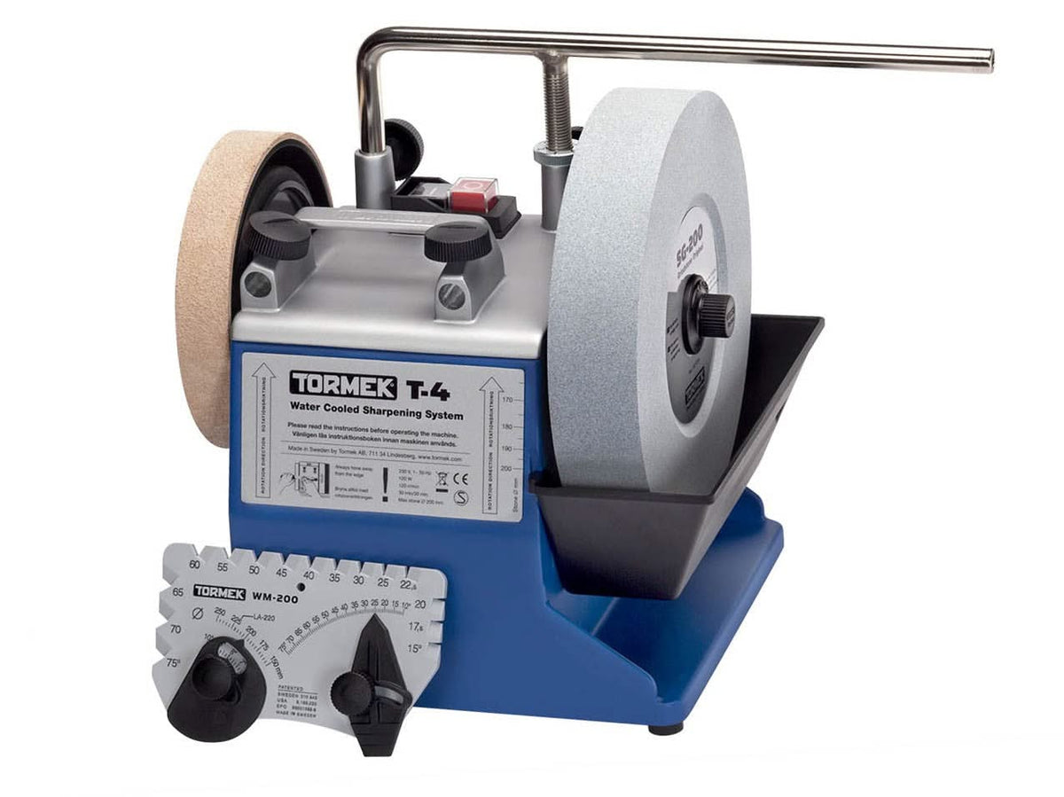 Tormek T-4 Original, système d’affûtage à eau compact avec meule SG-200 de 200 mm.
