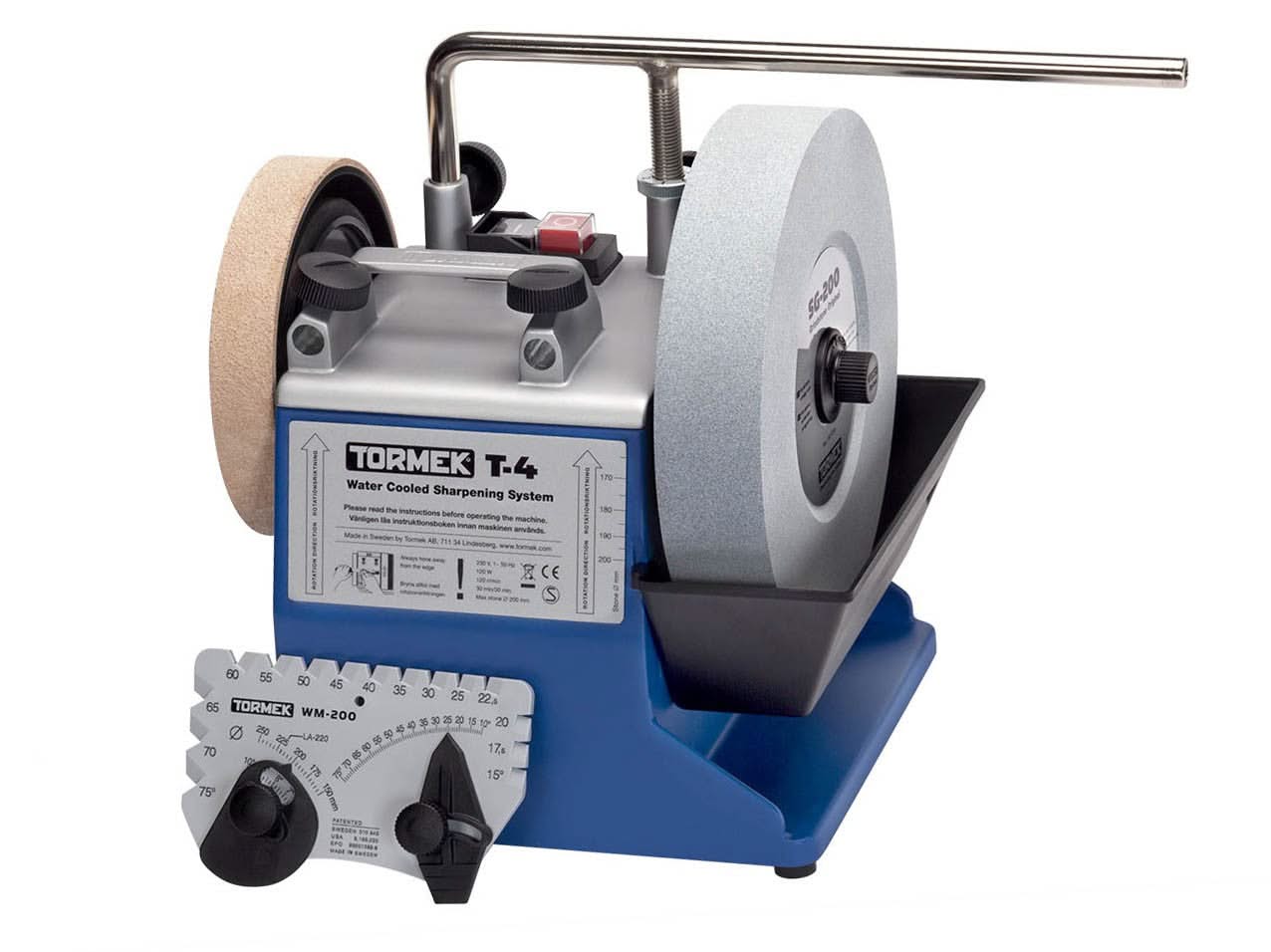 Tormek T-4 Original, système d’affûtage à eau compact avec meule SG-200 de 200 mm.